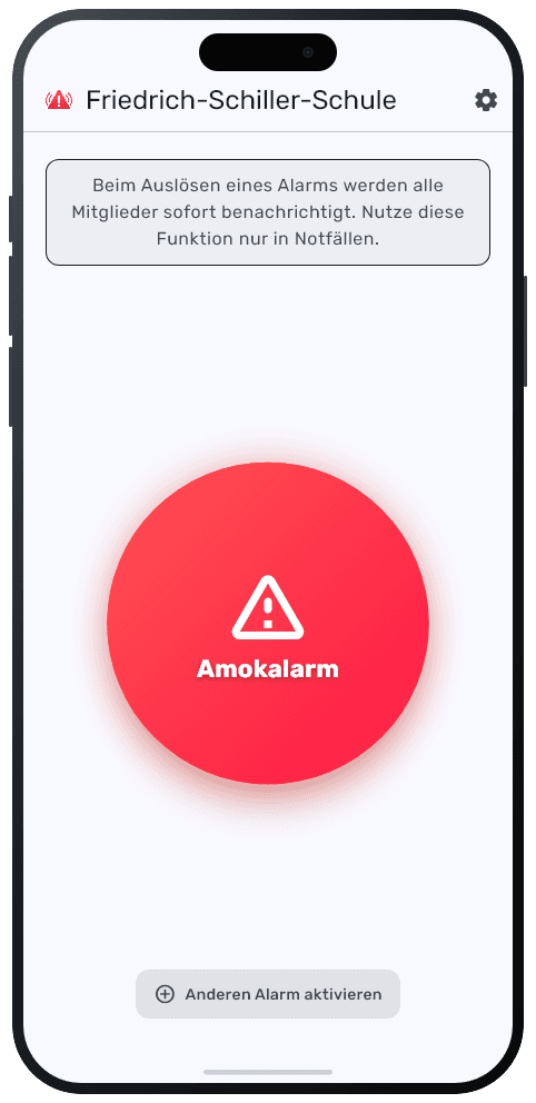 NOKO Amokalarm bereit zum Auslösen